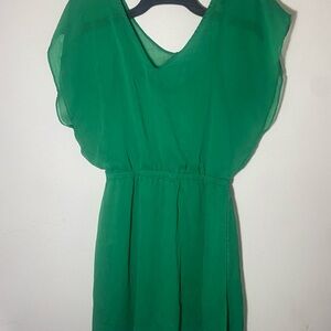 Express Vibrant Green Dress